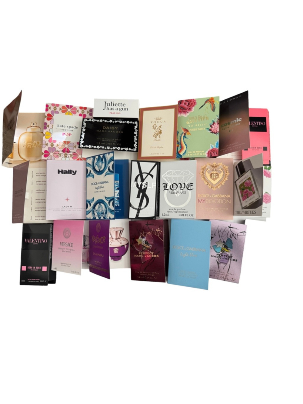 New Designer Luxury Perfume Sample Lot, Marc, Dolce, Kate Spade, YSL